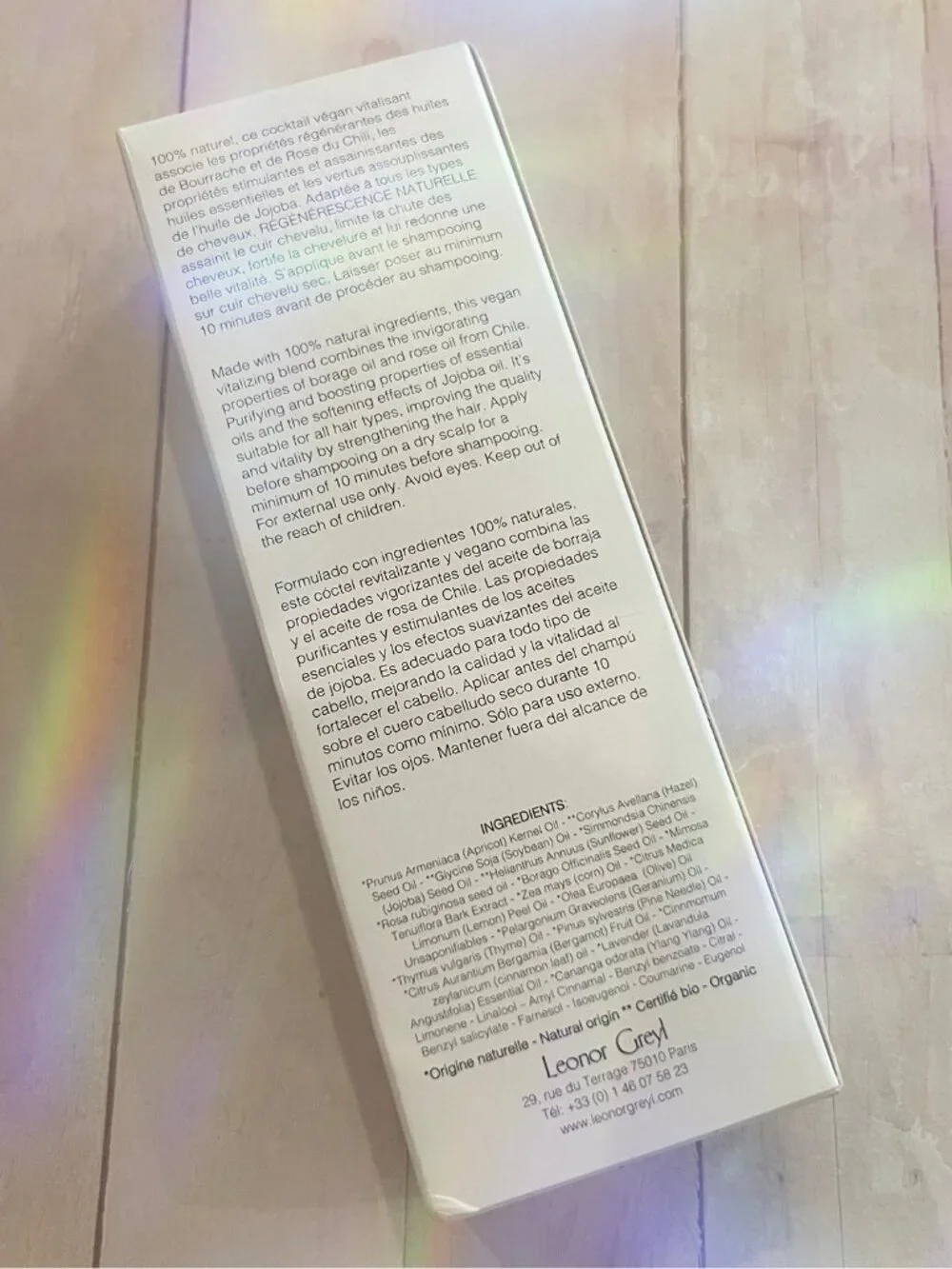 Leonor Greyl invigorating essential oils-Régénerescence Naturelle- *BNIB*